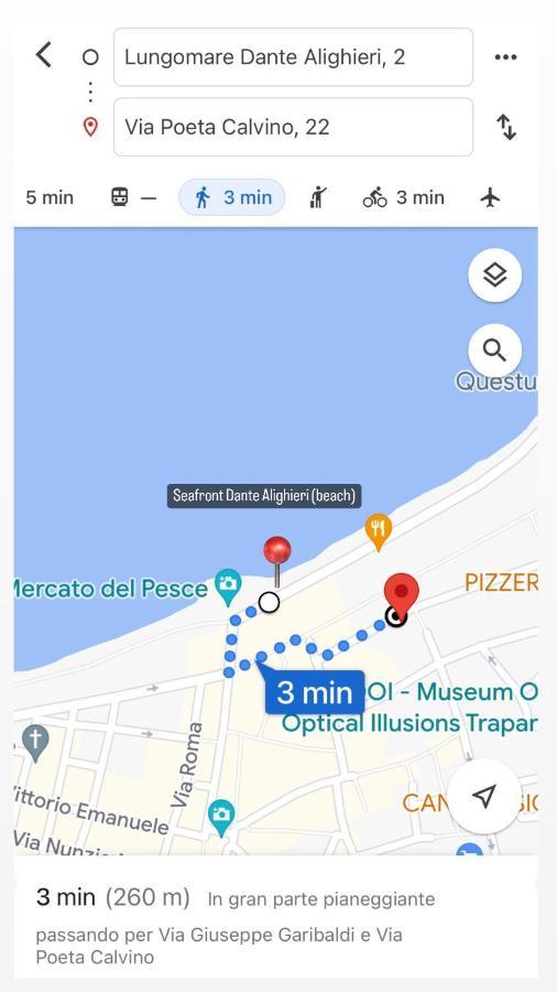 Apartmán Civico 22 Trapani Exteriér fotografie